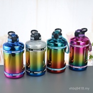 Sports Pier Straw pvd Big Bright Pier Wholesale Color Water Bottle Plastic Fitness Capacity Water Bo