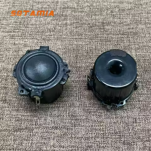SOTAMIA 2pcs 1.25 Inch Silk Film Dome Tweeter 4 Ohm 10W Cylindrical Mini Smart Broadcast Speaker DIY
