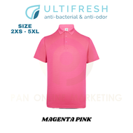 2XS - 7XL Polo T Shirt Men Short Sleeve Uniform Collar for man Ultifresh UDF05 2.0 Microfiber Polyes