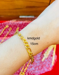 KMDGold สร้อยข้อมือทอง1สลึง ทองแท้ขายได้จำนำได้ พร้อมใบรับประกันสินค้า