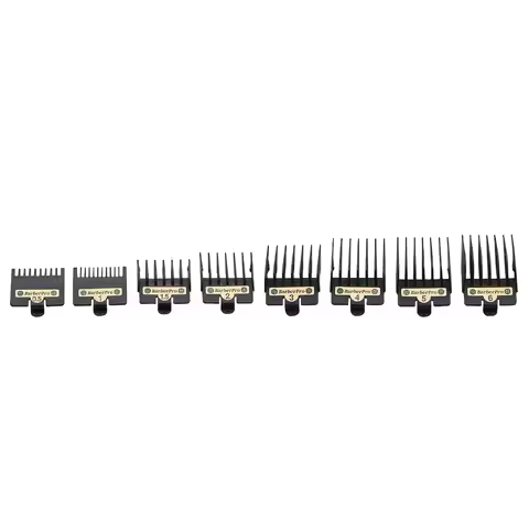 8PCS Clipper Guards Guide Comb for BaBylissPRO Barberology FX870, FX880, FX825, FX673 Clippers,Repla