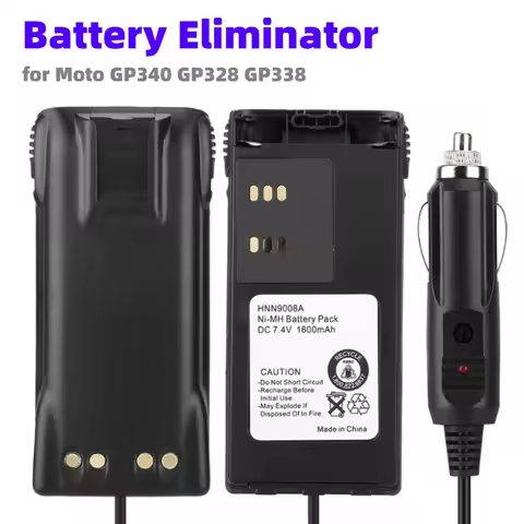 Car Battery Eliminator Charger Adaptor for Motorola GP320 GP328 GP329 GP338 GP340 GP360 GP380 GP680 