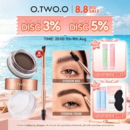 O.TWO.O 2 In 1 Eyebrow Cream & Bow Wax With Brush Krim Kening & Bow Wax Dengan Berus 3 Warna
