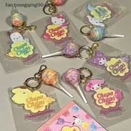 F4TH Sanrio Acrylic Pendant Keychain Hello Kitty Kuromi Cinnamoroll Stick Candy Pendant Keychains Ba