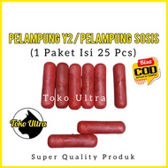 PELAMPUNG Y2 (ISI 50 BIJI) PELAMPUNG SOSIS / PELAMPUNG JARING IKAN / PELAMPUNG MERAH / PELAMPUNG PAN