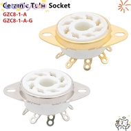 LUOYAO1 1Pcs Ceramic Tube Socket, 8Pin K8A DIY Valve Base, Durable Tin-Plated PCB Mount Octal GZC8-1