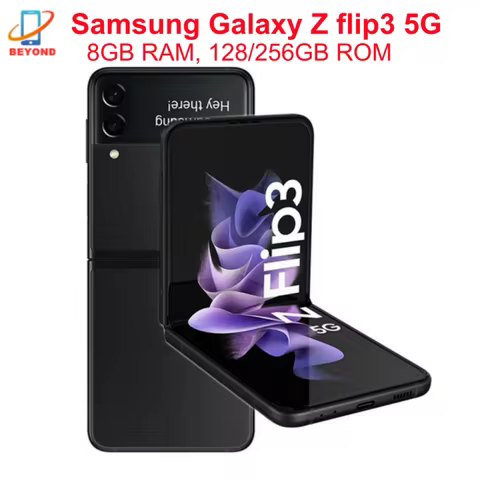 Samsung Galaxy Z Flip 3 Flip3 5G F711U1 F711N F711B 6.7" 8GB 128/256GB NFC Snapdragon Original Unloc