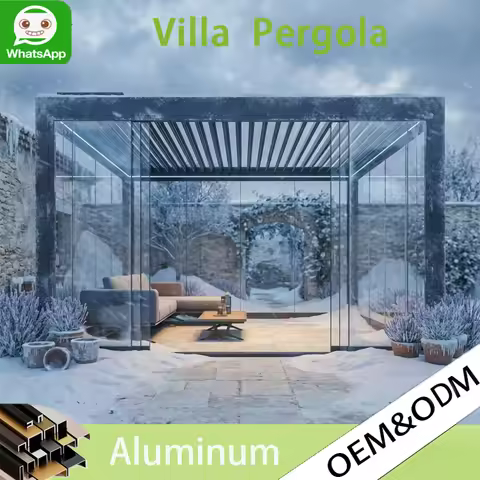 Aluminum Pergola & Gazebo Reinforcement Beams, Waterproof Eco-Friendly Pavilion for Balcony Resident