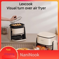 NaniNook  Lexcook Visual Air Fryer AF301 Flip Turn Over Oil Free Fryer One-click flip oven Smart Fry