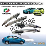 Original Perodua Chrome Outer Handle Myvi 2018 Bezza Axia All Side Replacement Not Cover Door Opener