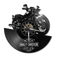 Williams Art House นาฬิกาแขวนแผ่นเสียงไวนิลนาฬิกานำแสงสร้างสรรค์ Harley Davidson | Vinyl Clock
