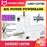 WEKOME 50000mah 27w Fast Charging Original Portable Powerbank Built In Lanyard And LED Light AKWP97