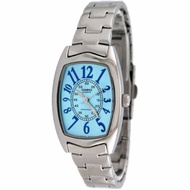 Casio นาฬิกาข้อมือผู้หญิง สายสแตนเลส รุ่น LTP-1208D-2B - Silver/Blue   รับประกันศูนย์ 1 ปี   ของแท้