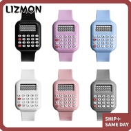 LIZMON Electronic Digital Calculator, Date Display Cartoon Micro Calculator Watch, Casual Multifunct