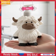 Adorable Highland Cow Farmhouse Cow Decor Soap Bottle with Pump Hand Soap Dispenser for Bathroom Kit