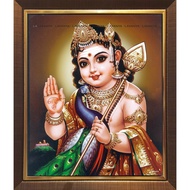 Murugan Young Digital Photo with Lamination and Frame (L295)