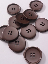 10入組四眼不規則形狀樹脂鈕扣,適用於diy外套、毛衣等