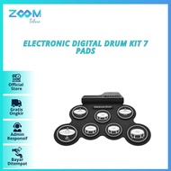 Drum Eletrik Electronic Digital Drum Kit 7 Pads Folding USB Power