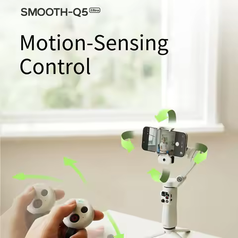 ZHIYUN SMOOTH Q5 Ultra All-Round AI Tracking Smartphone Gimbal For Photography,Gesture Control,Voice