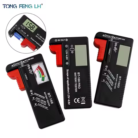 1PC Digital Battery Tester LCD Display C D N AA AAA 9V 1.5V Button Cell Battery Capacity Check Detec