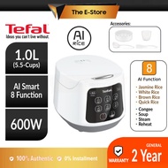Tefal Easy Rice Compact Fuzzy Logic AI Smart Rice Cooker 1.0L RK7301 (5.5 Cups) (12h Keep Warm Food 