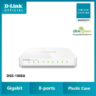 D-Link DGS-1008A (8-Port Gigabit Desktop Switch In Plastic Casing)