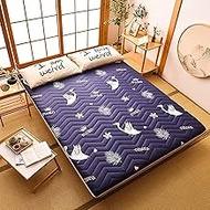 Safety Certification Floor Mattress for Kids Foldable,Japanese Futon Mattress Topper,Roll Up Tatami Mattress Pad for Student Dormitory,Guest Mattress 39,37x78,74 in