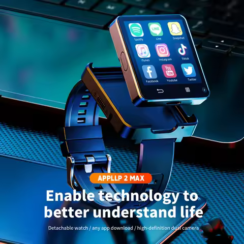LOKMAT APPLLP 2 MAX Android Smart Watch Phone 4G Network Wifi Watch Dual Camera Video Calls Detachab