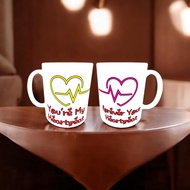 2 PCS Couple Mug Gift Mug with Box 11oz