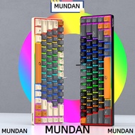 MUNDAN Gaming Keyboard, Luminous 68 Keys RAIKU K68 Keyboard,  Thai Keys USB Connection Blue Switch O