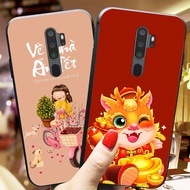 Oppo a5 2020 / oppo a9 2020 Glass Phone Case With Happy New Year CNY 2024