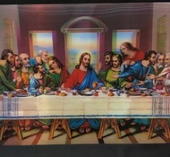 Gambar 3D Kristen Katolik Rohani Yesus Maria Perjamuan