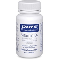Pure Encapsulations Vitamin D3 125 mcg (5,000 IU) - Supplement to Support Bone, Joint, Breast, Heart