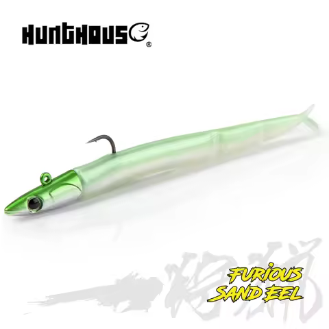 Hunthouse Black Minnow Soft Lure JIG Head Minnow Fishing 105mm/5g 115mm/9g 124mm/15g Easy Shiner Swi