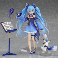 FIGMA EX-037 Twinkle Snow Ver HatsuneอะนิเมะMiku 15 ซม.ตุ๊กตาขยับแขนขาได้ของเล่น