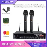 Wireless microphone, one on two TV, karaoke, home phone, Bluetooth, singing computer, karaoke, and reverb microphone
