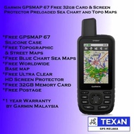 Garmin GPSMAP 67 67i Free 32gb Card & Screen Protector Preloaded Sea Chart and Topo Maps