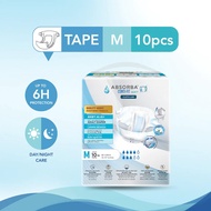 Absorba Conti-Fit Soft Adult Diapers Size M 10's (80-120cm / 31-47inches)