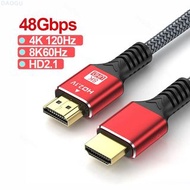 48Gbps HDMI-compatible Cable 8K 60Hz 50cm 1m 2m 3m 5m HDMI-compatible 2.1 Cable 4K 120Hz HDR 3D Effe