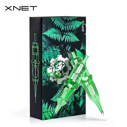 XNET Trex Tattoo Cartridge Needles 20pcs 1RL 3RL 1RM 5RM Disposable Sterilized Safety Tattoo Needle 