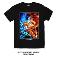Demon Slayer Mugen Train Series Akaza Vs Rengoku T-Shirt (Singapore 3-5 Days Delivery) Anime Crafter