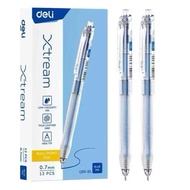 (Box of 12) Deli Xtream Q80 Gel Pen - BL Nib 0.7mm Blue Ink