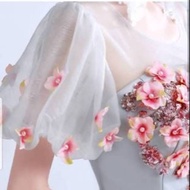 Gaun pengantin bunga /Gaun prewedd Abu /Gaun pengantin warna