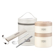 Bộ hộp cơm giữ nhiệt TAFUCO 1150ml/ 1610ml 2 ngăn/ 3 ngăn Inox 316L + tặng kèm muỗng đũa Inox 304 t