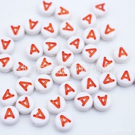 Single Letter Chain Accessories Colorful Words Friendship Single Color DIY White Background4x7MM Jew