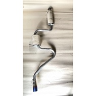 Perodua kancil 2” turbo muffler with REMUS Titanium tip stainless steel car exhaust kancil exhaust m