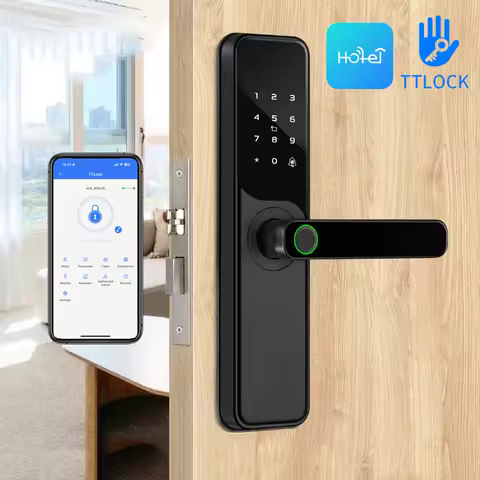 TTLock Or TTHotel APP Smart Fingerprint Password RFID Card Lock With 5050 Mortise For Indoor Used