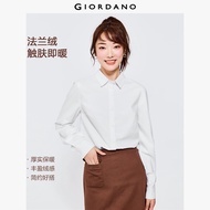 Giordanoผู้หญิง เสื้อเชิ้ตแขนยาวผ้าสักหลาดผ้าฝ้าย Free Shipping 13342808
