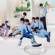 时代少年团7人组合双面大立牌桌面摆件道具人形应援摆件道具Times Youth League 7-person Combination Double-sided Large Card Table202