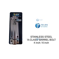 [ 1 UNIT ] A-Class Stainless Steel Door Latch With Screws Set Tower Bolt Gate Fence Toilet Selak Pin